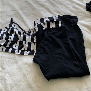 Pink set. Sport bra and legging she